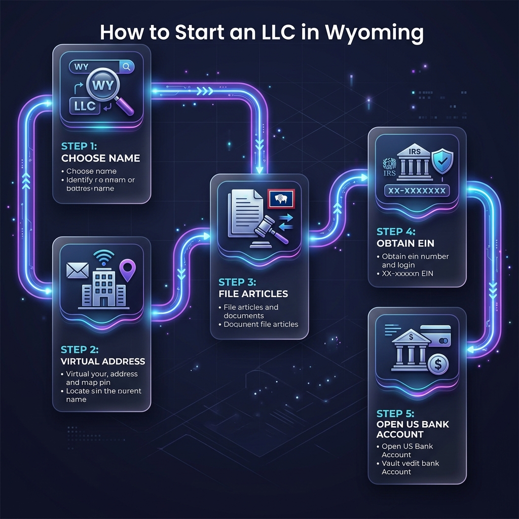 Wyoming LLC registration steps and timeline